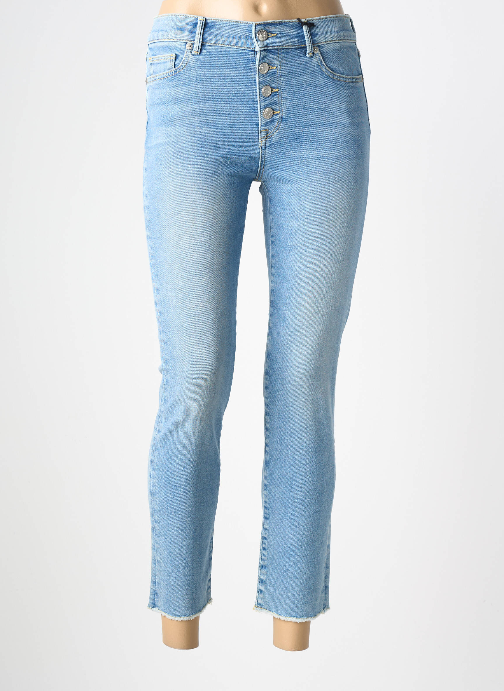 Jeans coupe slim stretch taille normale bleu NVY DENIM femme