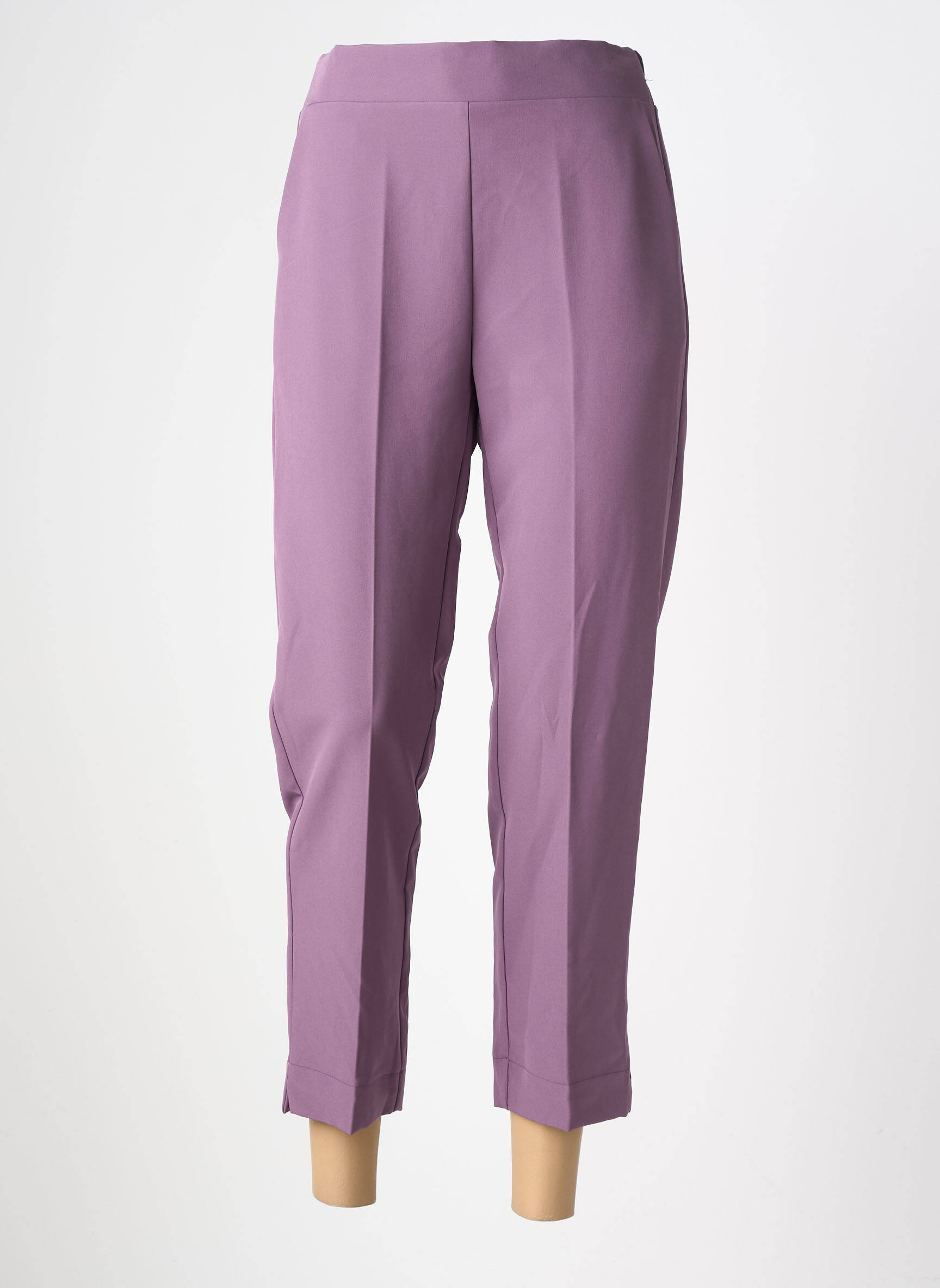Pantalon slim taille élastique violet MARYLEY femme