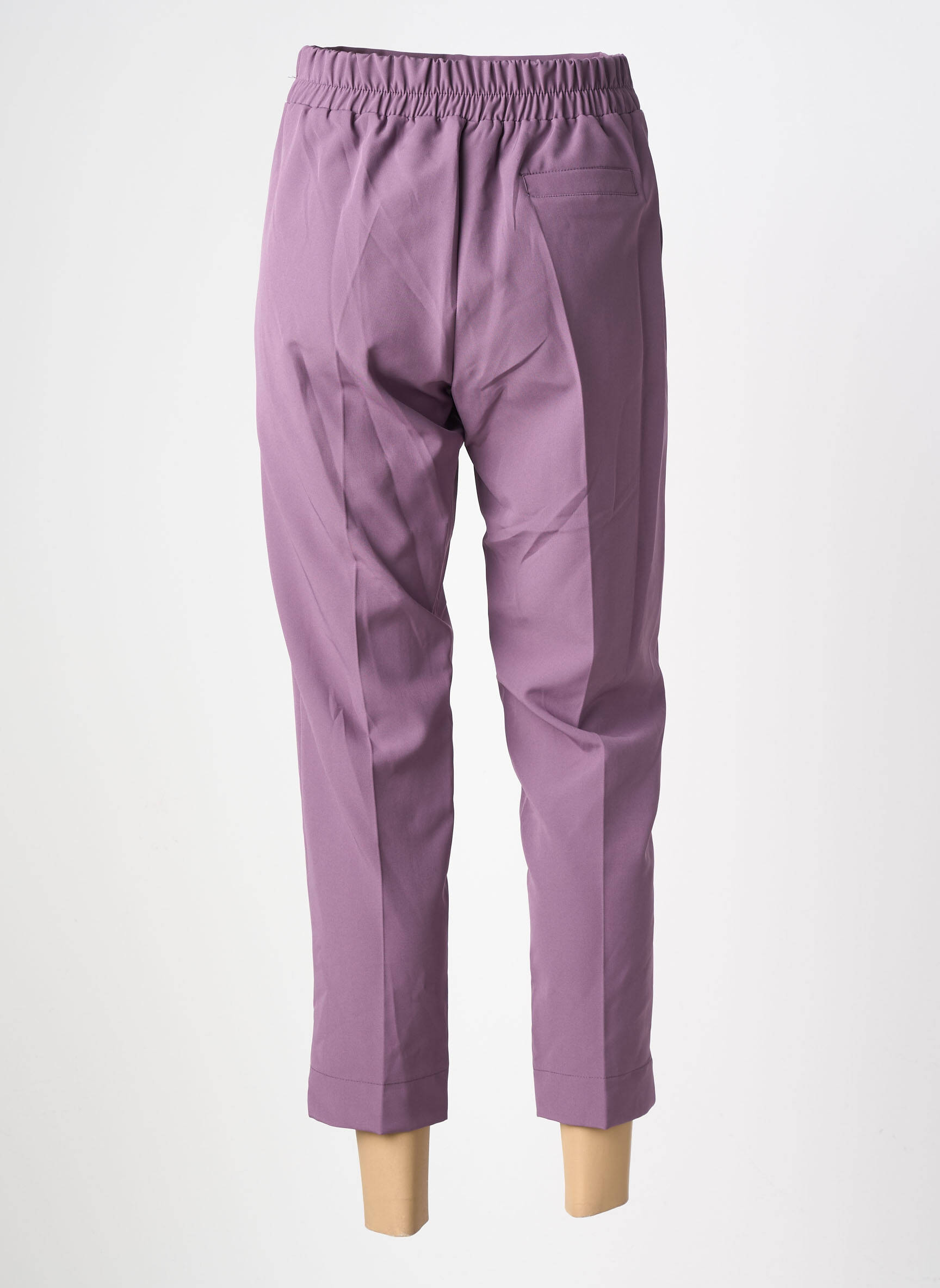 Pantalon slim taille élastique violet MARYLEY femme