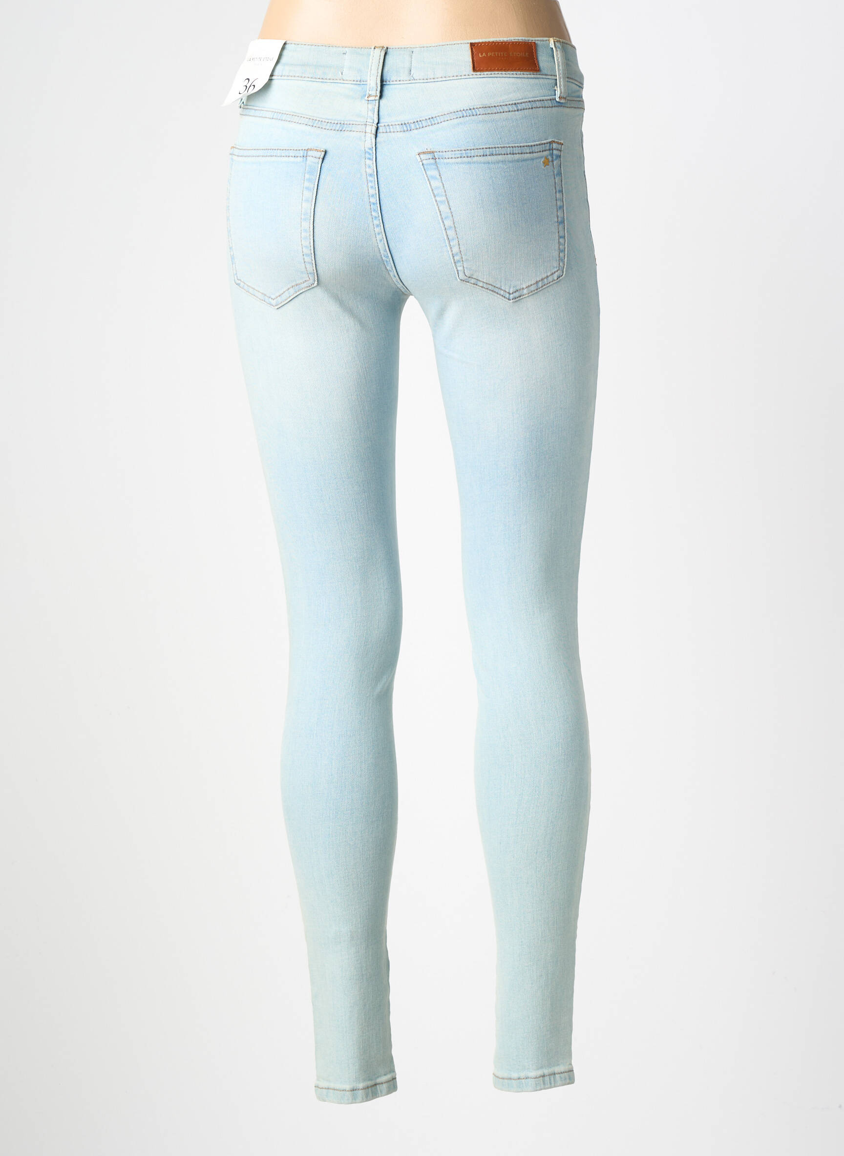 Jeans skinny taille normale taille normale bleu LA PETITE ETOILE femme