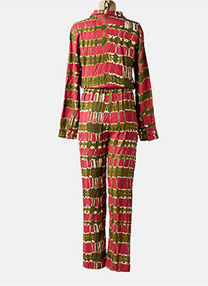 Combi-pantalon coupe cintrée manches longues rouge LA PETITE ETOILE femme