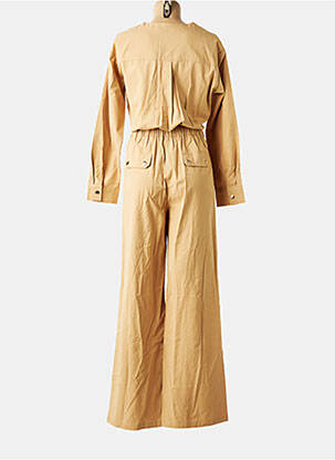 Combi-pantalon coupe cintrée manches longues beige LA PETITE ETOILE femme