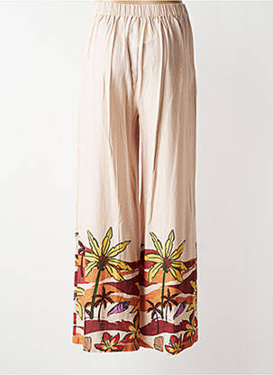 Pantalon large tissage crêpe taille normale rose LA PETITE ETOILE femme
