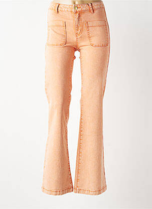 Jeans bootcut taille haute taille haute orange LA PETITE ETOILE femme