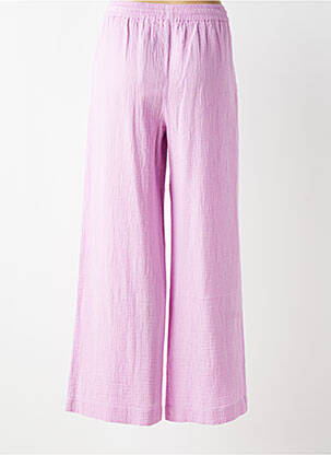Pantalon large tissage crêpe taille normale rose LA PETITE ETOILE femme