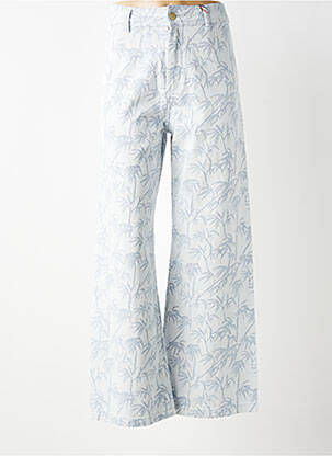 Jeans coupe large taille à pinces taille haute bleu LA PETITE ETOILE femme