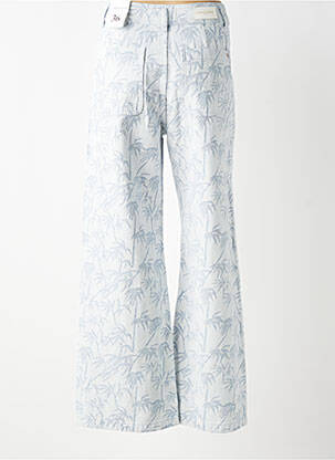 Jeans coupe large taille à pinces taille haute bleu LA PETITE ETOILE femme