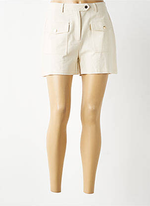 Short taille à pinces taille normale beige LA PETITE ETOILE femme