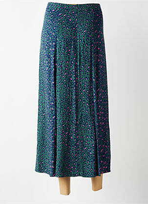 Jupe longue fermeture zippée au dos vert LA PETITE ETOILE femme