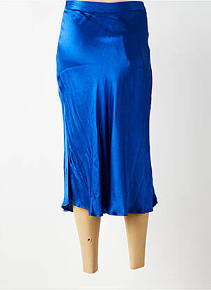 Jupe longue taille haute bleu LA PETITE ETOILE femme