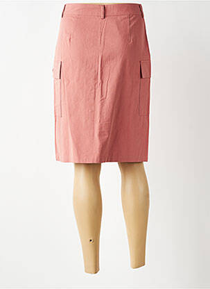 Jupe mi-longue taille à pinces rose LA PETITE ETOILE femme