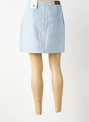 Jupe courte taille à pinces bleu LA PETITE ETOILE femme