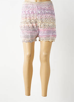 Short taille normale taille normale rose EMILIE.K femme