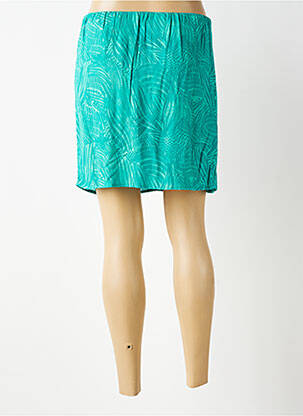 Jupe courte taille élastique vert ARTLOVE femme