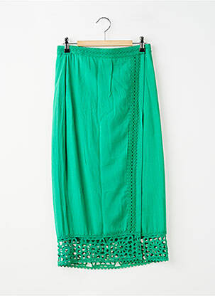 Jupe longue doublure vert LA PETITE ETOILE femme