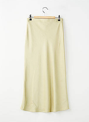 Jupe longue taille haute vert EMILIE.K femme