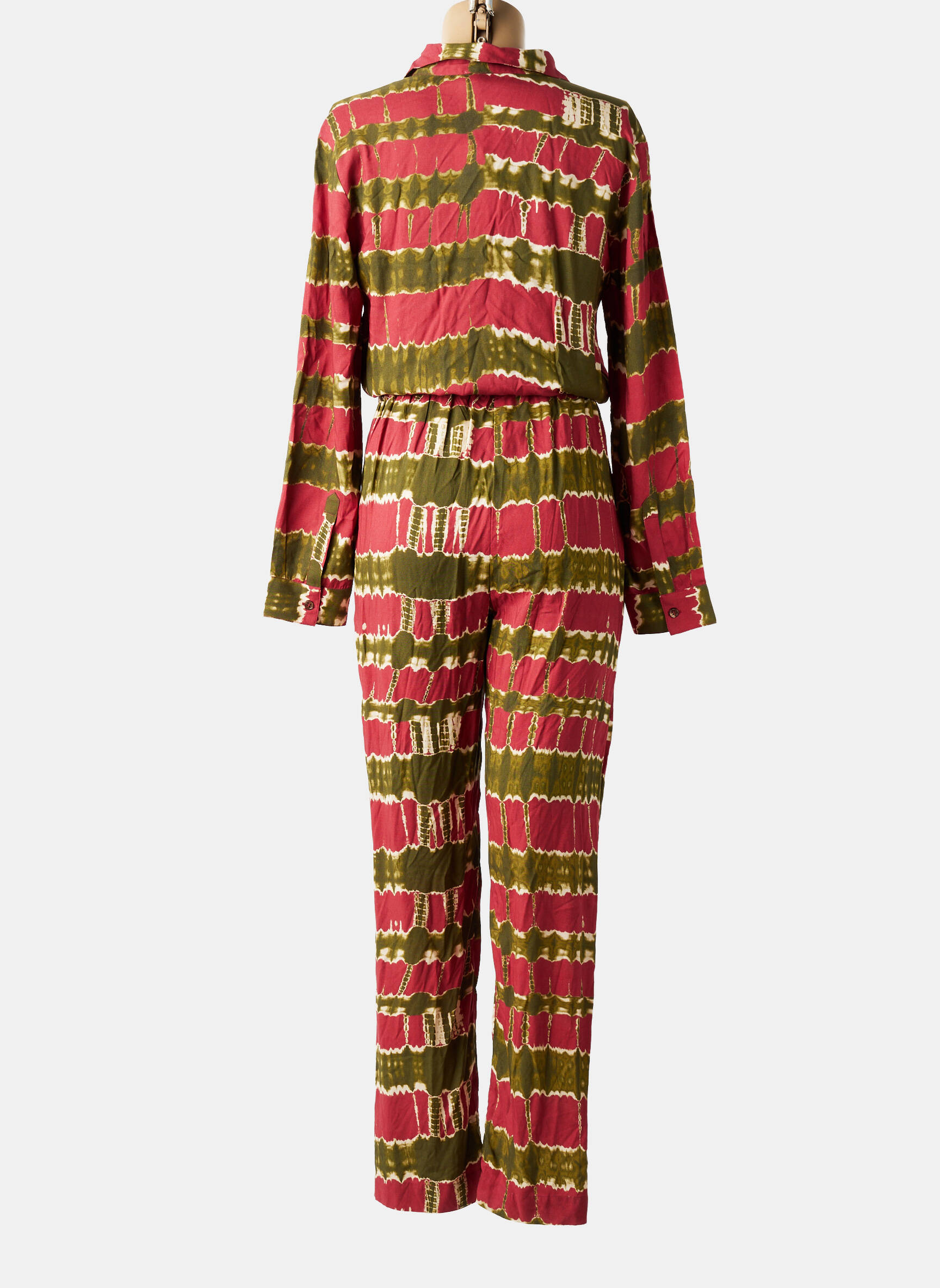 Combi-pantalon coupe cintrée manches longues rouge LA PETITE ETOILE femme