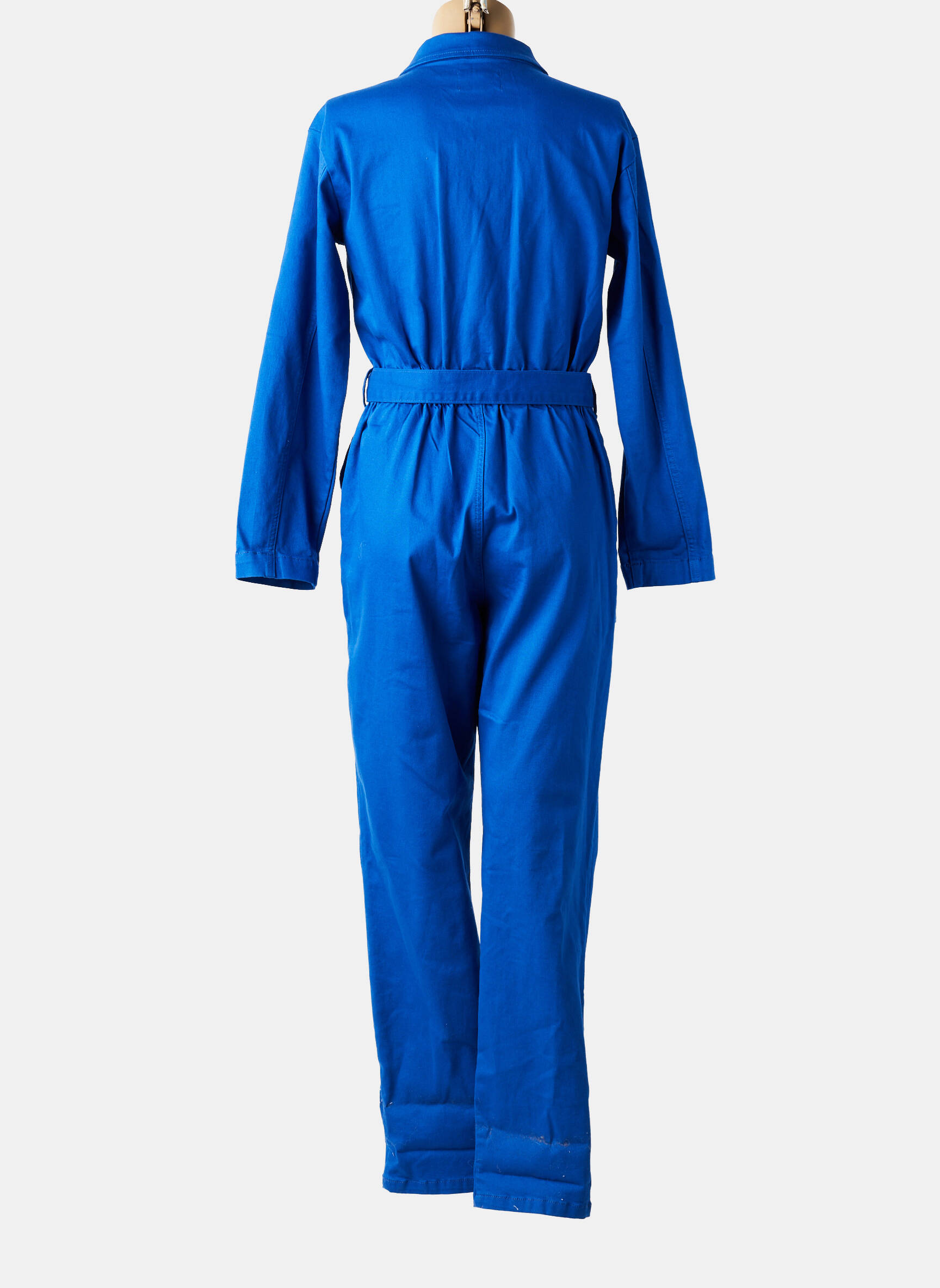 Combi-pantalon col chemisier manches longues bleu LA PETITE ETOILE femme