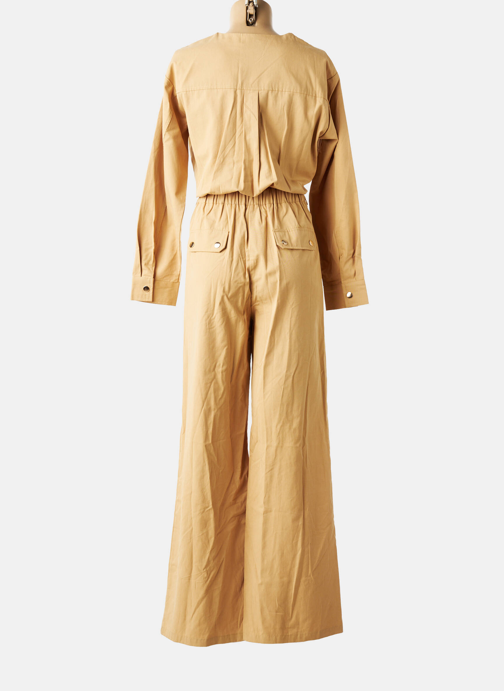Combi-pantalon coupe cintrée manches longues beige LA PETITE ETOILE femme