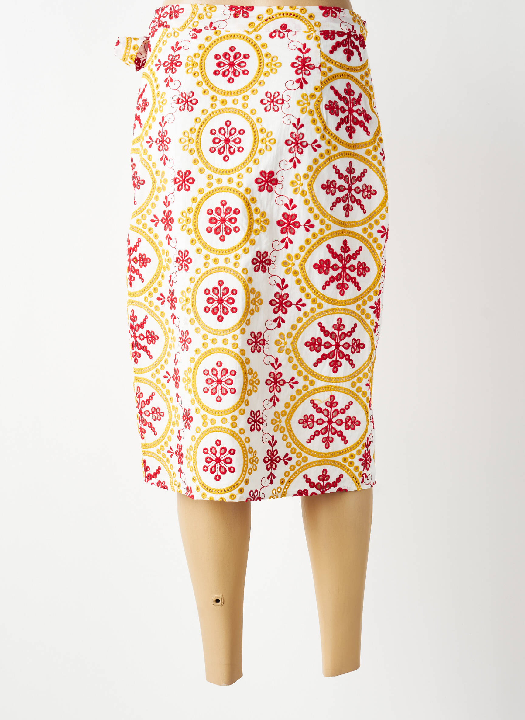 Jupe mi-longue doublure jaune LA PETITE ETOILE femme