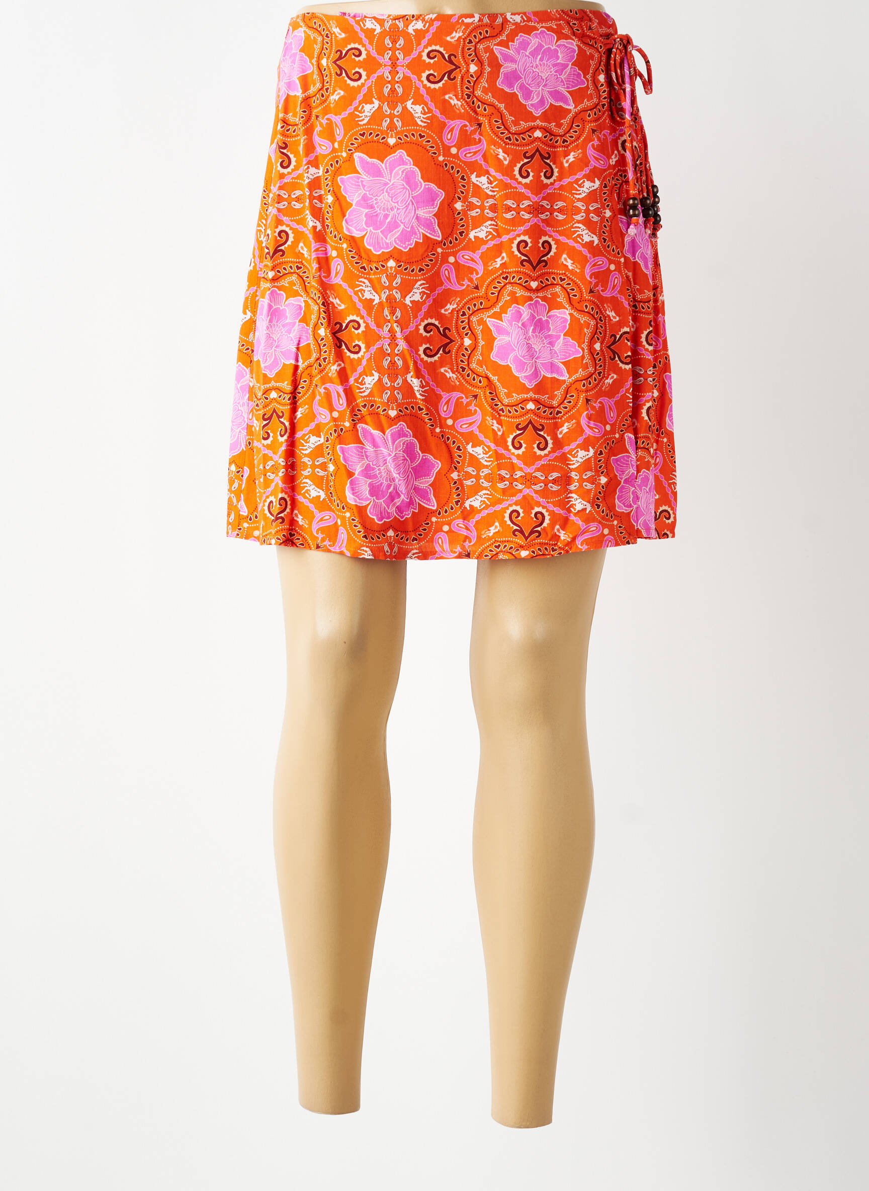 Jupe courte orange LA PETITE ETOILE femme