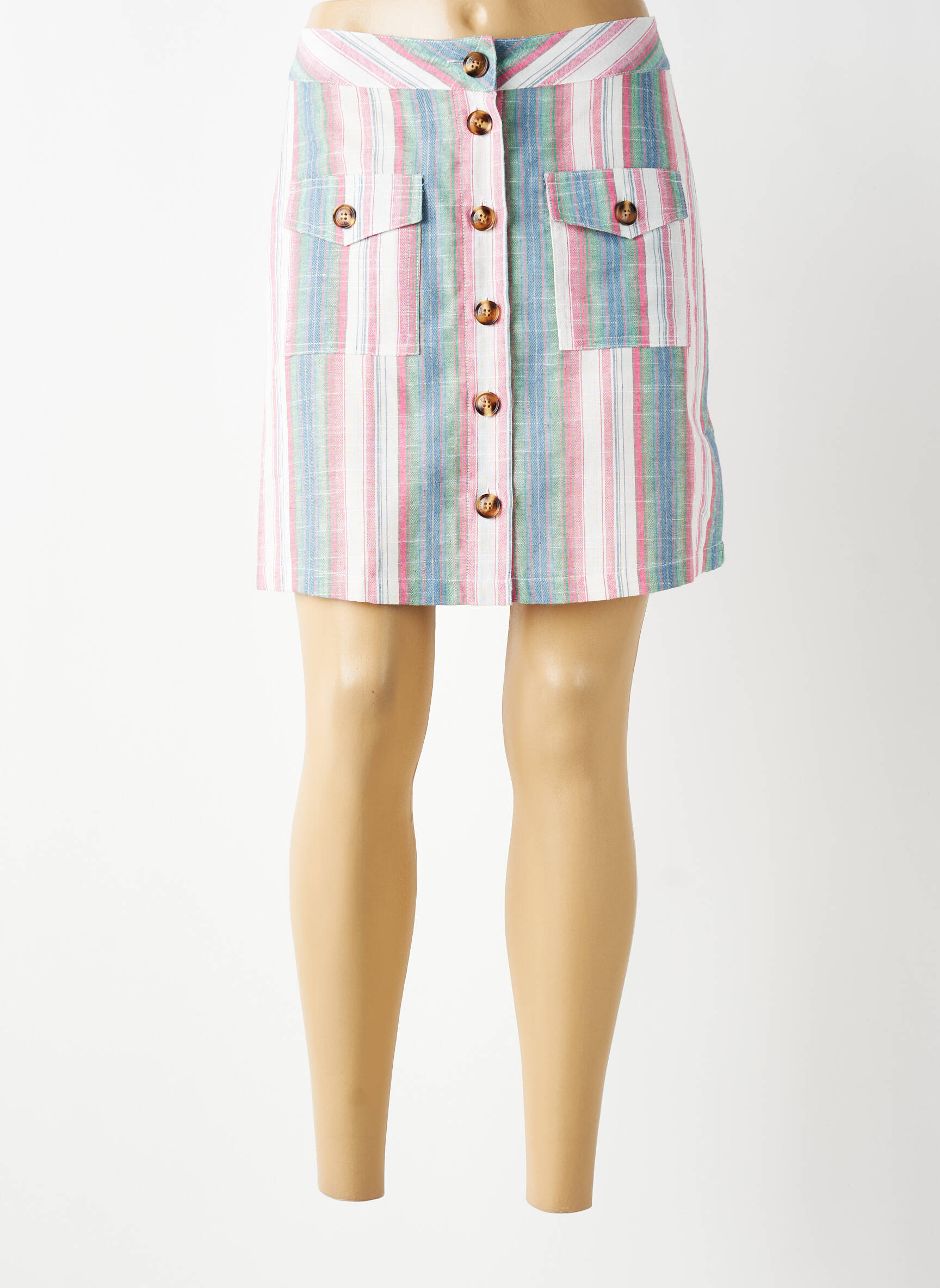 Jupe courte poches rose LA PETITE ETOILE femme