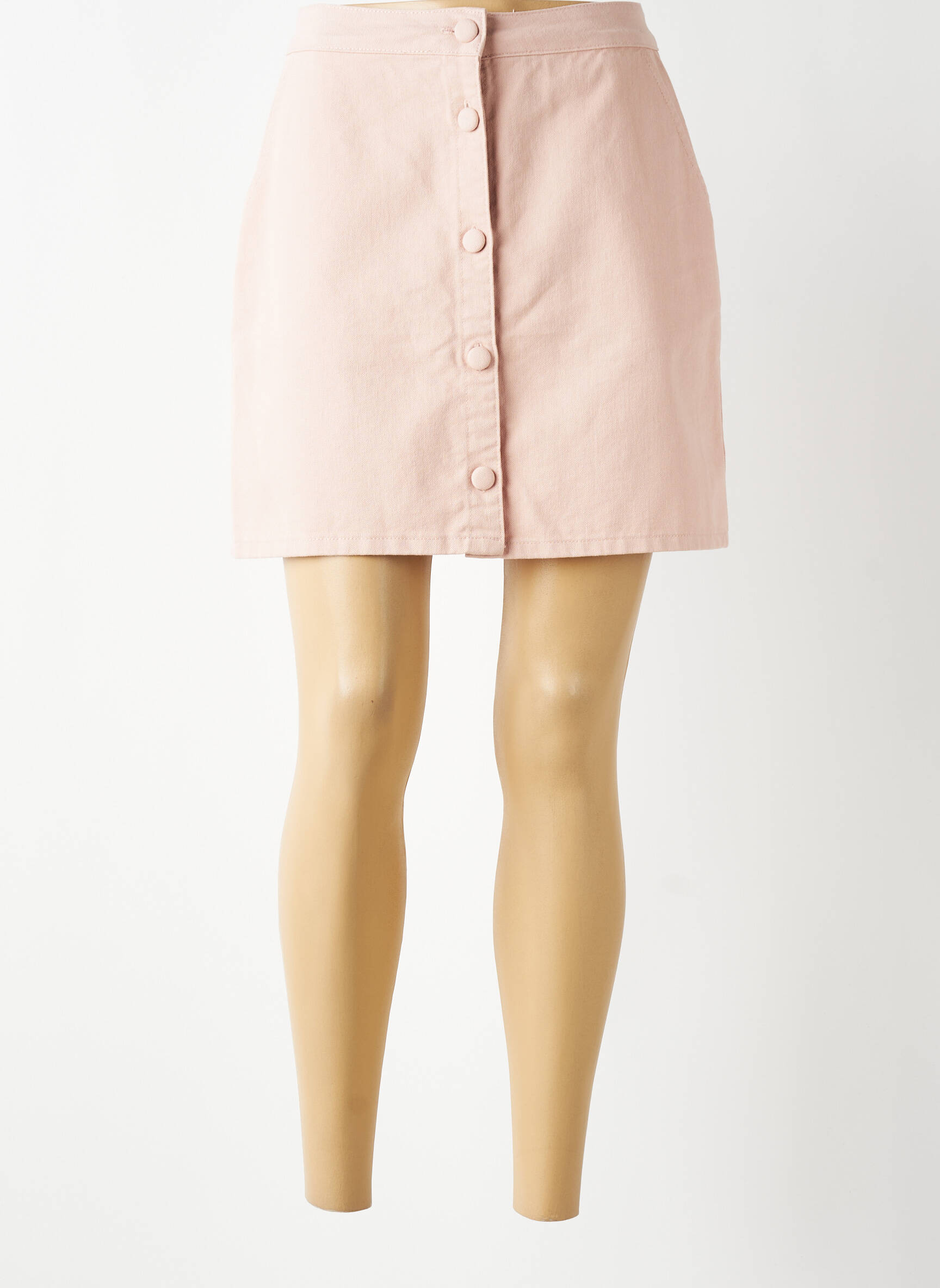 Jupe courte taille à pinces rose LA PETITE ETOILE femme