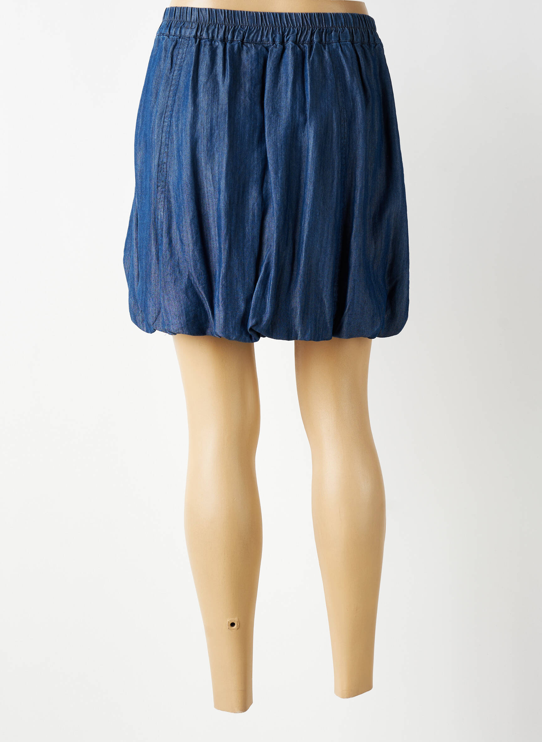 Jupe courte taille élastique bleu NUMPH femme