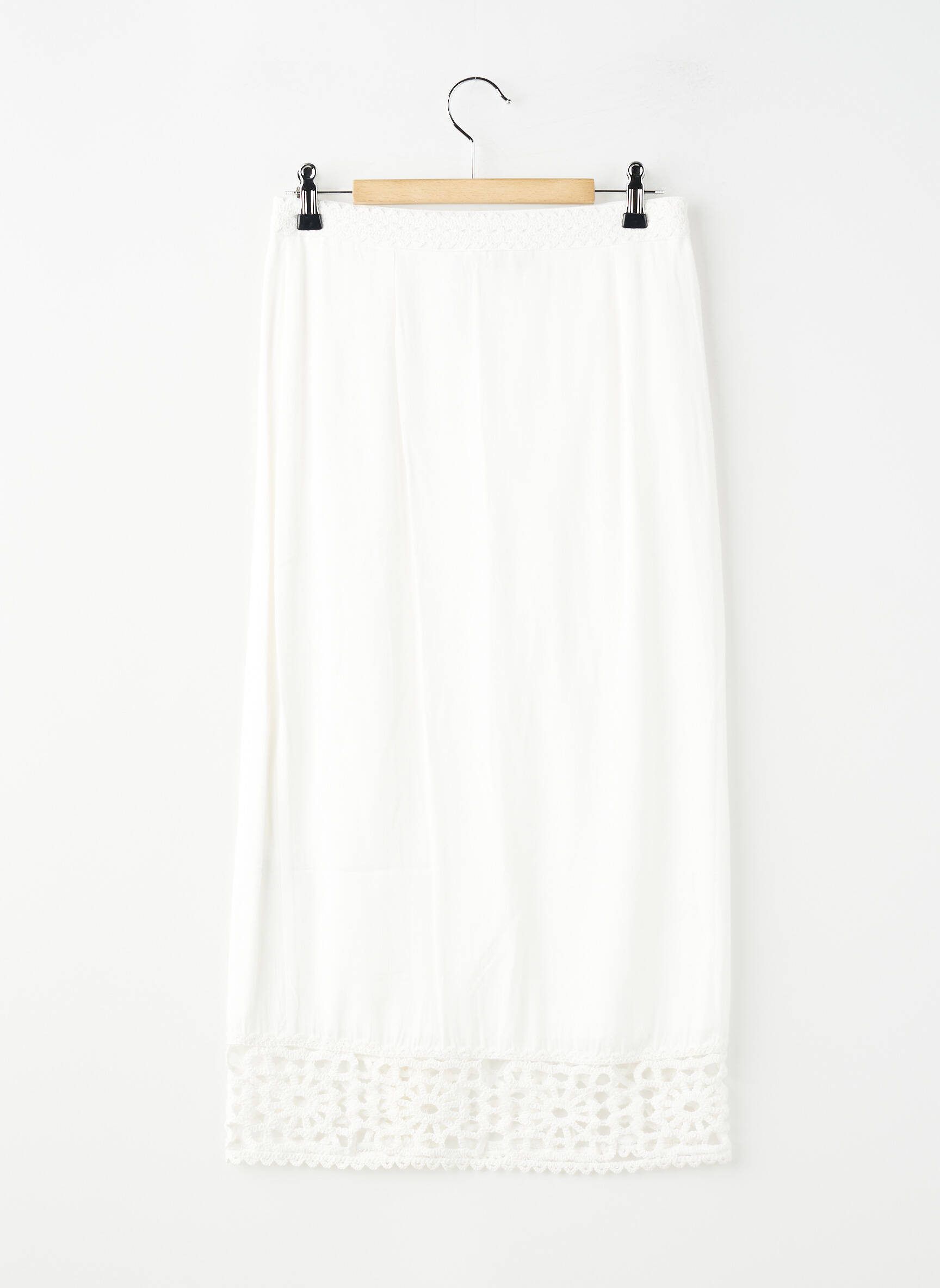 Jupe longue doublure blanc LA PETITE ETOILE femme