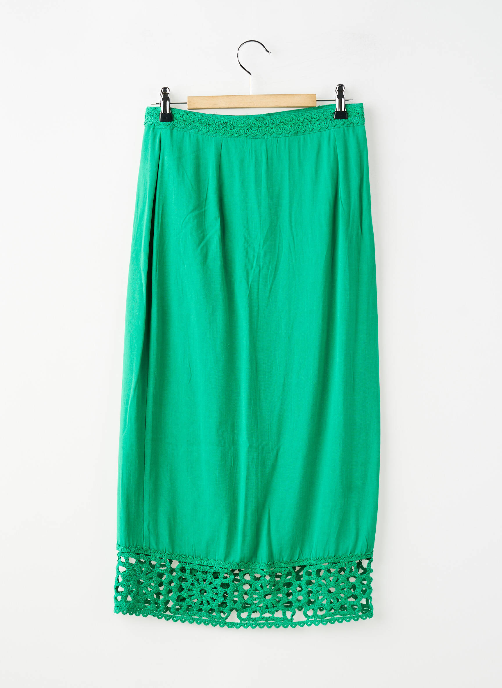 Jupe longue doublure vert LA PETITE ETOILE femme