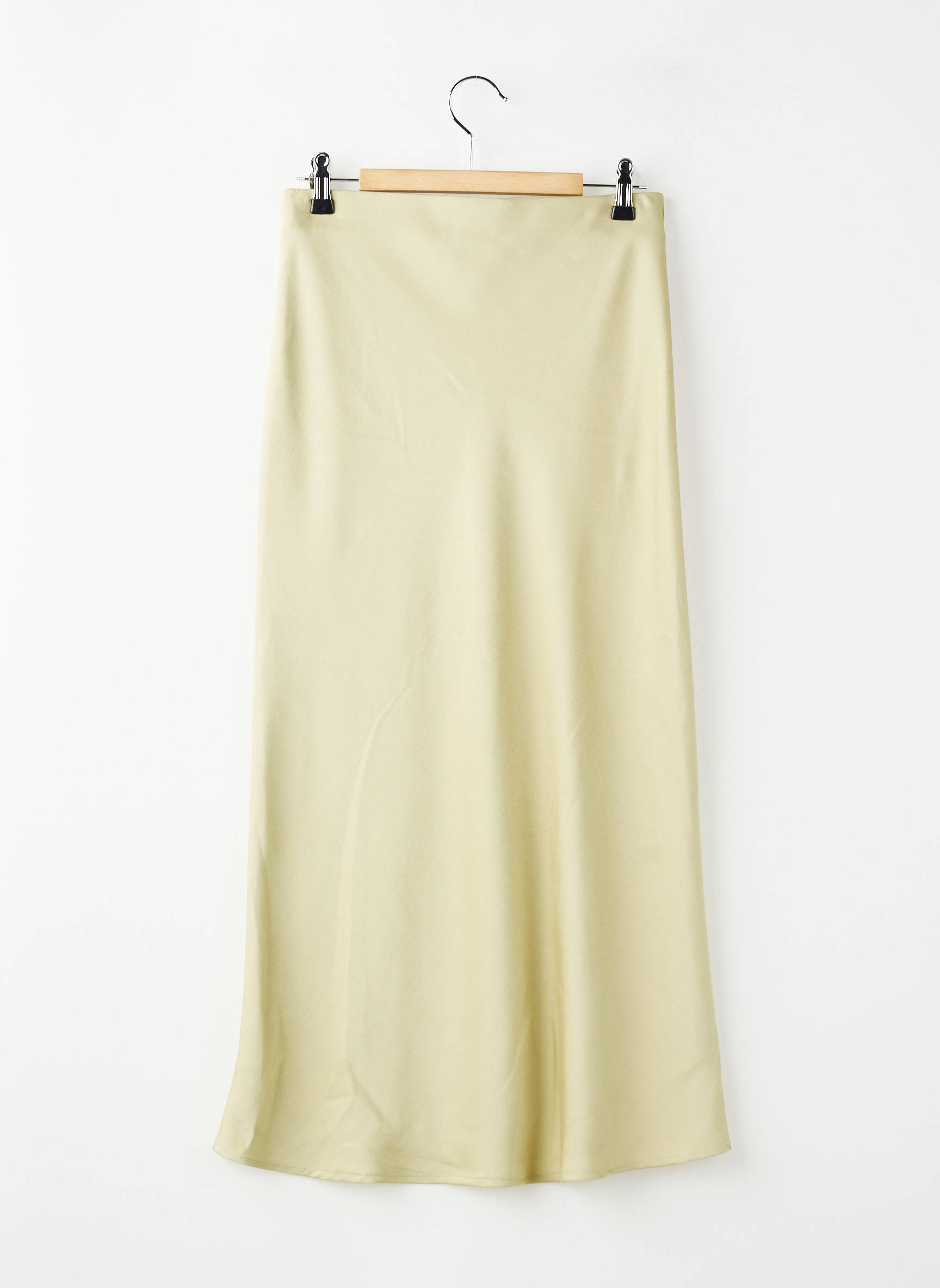 Jupe longue taille haute vert EMILIE.K femme