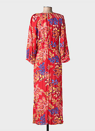 Robe longue manches longues manches longues rouge LA PETITE ETOILE femme
