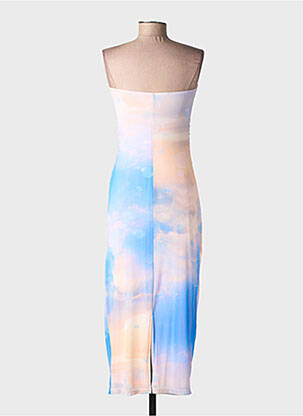 Robe mi-longue sans manche sans manche bleu NUMPH femme