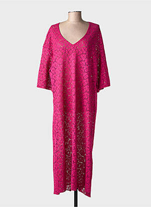 Robe longue manches courtes manches courtes violet LA PETITE ETOILE femme