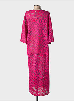 Robe longue manches courtes manches courtes violet LA PETITE ETOILE femme