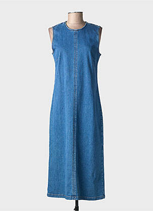 Robe mi-longue sans manche sans manche bleu NUMPH femme