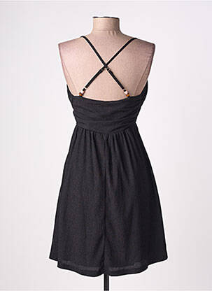 Robe mi-longue doublure fines bretelles noir LA PETITE ETOILE femme