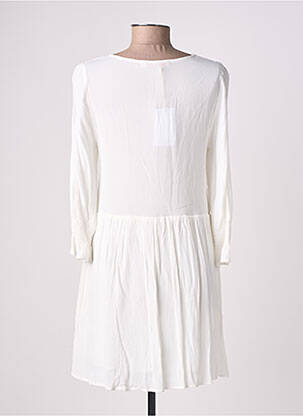 Robe courte manches longues manches longues blanc EMILIE.K femme