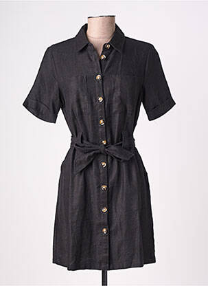 Robe courte manches courtes manches courtes noir LA PETITE ETOILE femme