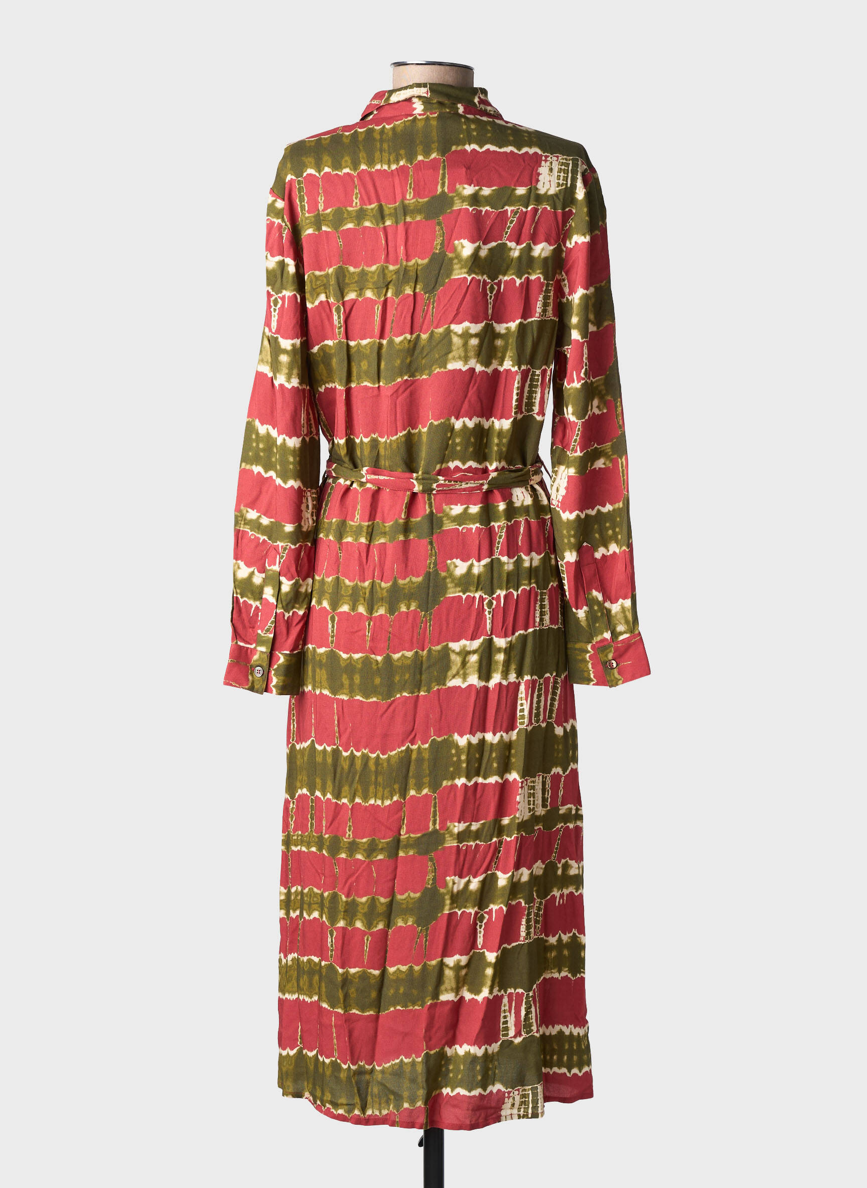 Robe longue manches longues manches longues rouge LA PETITE ETOILE femme