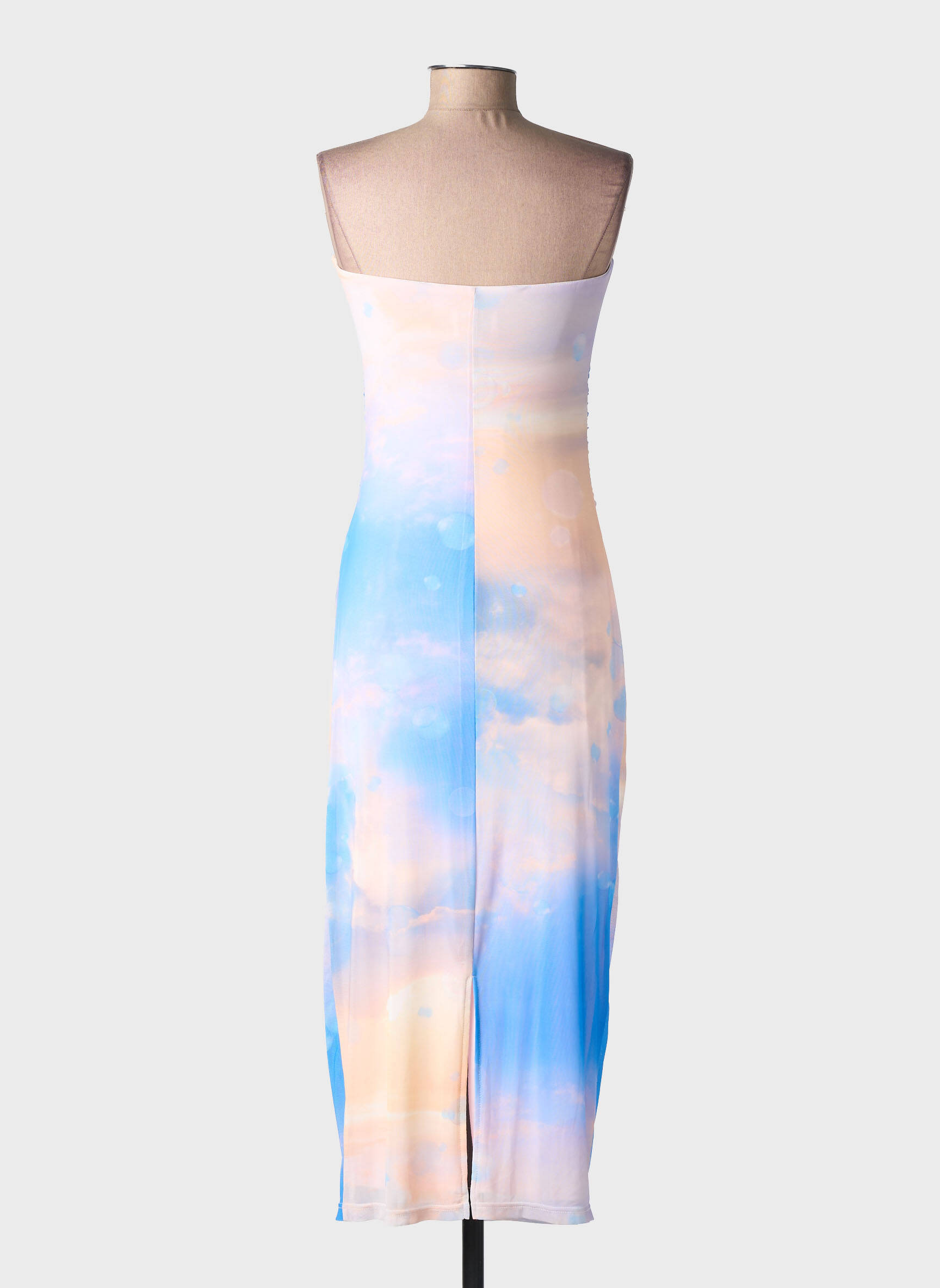 Robe mi-longue sans manche sans manche bleu NUMPH femme