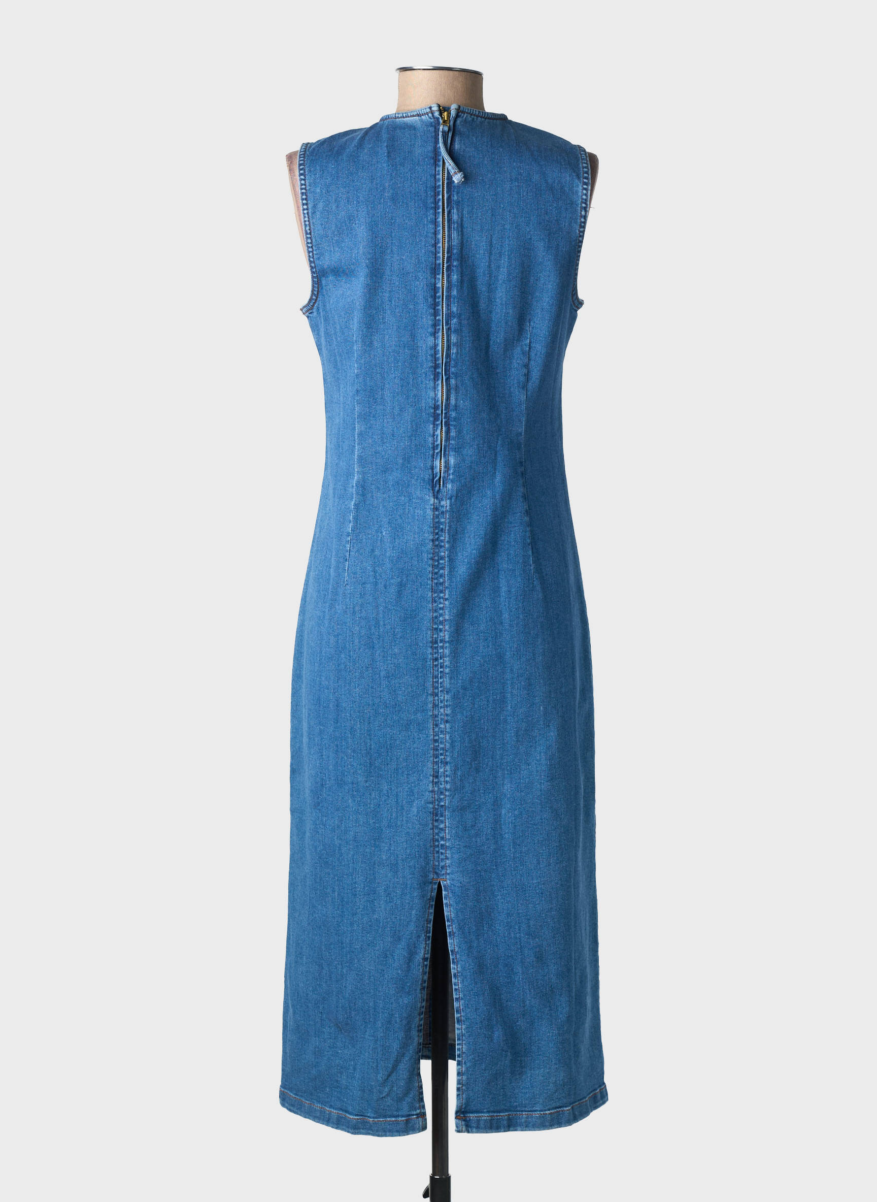 Robe mi-longue sans manche sans manche bleu NUMPH femme