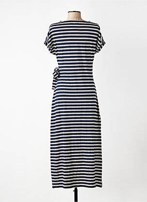 Robe mi-longue manches courtes manches courtes bleu NICE THINGS femme