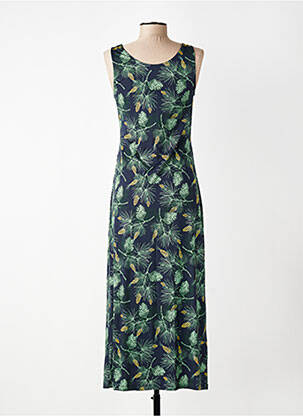 Robe longue imprimé fantaisie sans manche bleu NICE THINGS femme