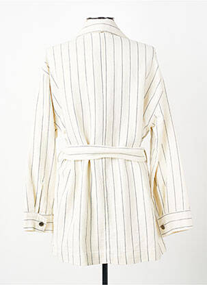Veste casual poignets boutonnés avec fente beige MÊME ROAD femme