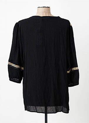 Blouse manches 3/4 manches 3/4 noir YEST femme