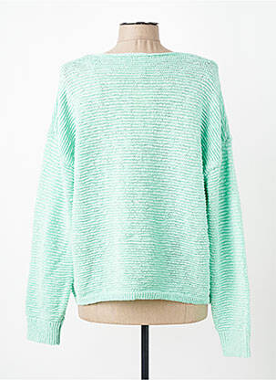 Pull col v manches longues vert ESQUALO femme