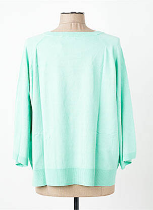 Pull stretch manches 3/4 vert ESQUALO femme
