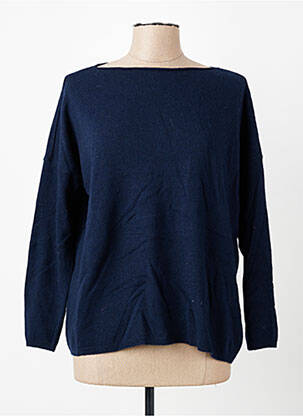 Pull col bateau manches longues bleu CIVICO 1 femme