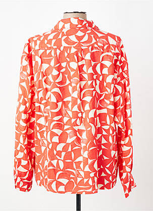 Chemisier imprimé fleurs manches longues rouge ESQUALO femme